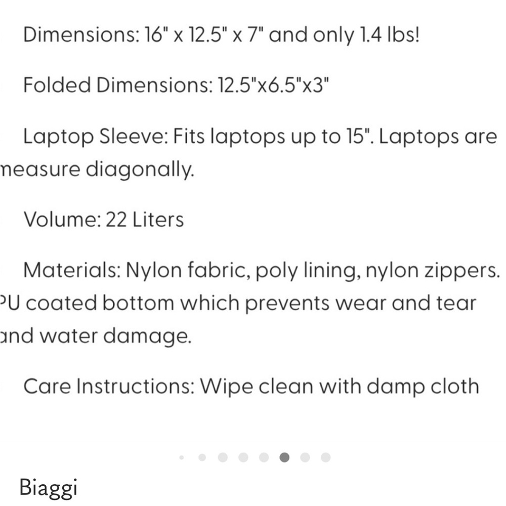 Biaggi Zipsac On The Go Backpack - Picture 9 of 9